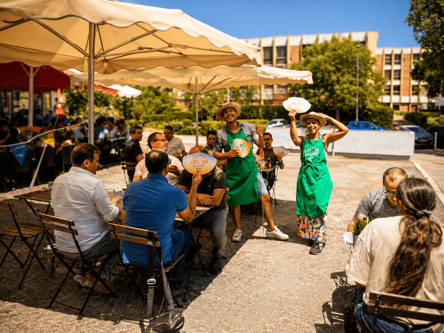 L'équipe · en terrasse